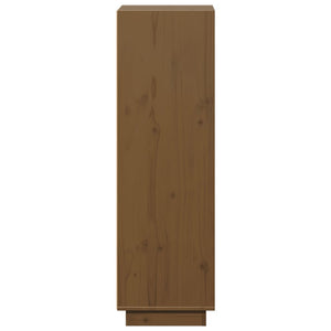 Honigbraunes Highboard Kiefer Massivholz 110cm