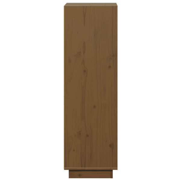 Honigbraunes Highboard Kiefer Massivholz 110cm