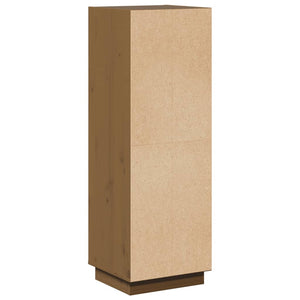 Honigbraunes Highboard Kiefer Massivholz 110cm