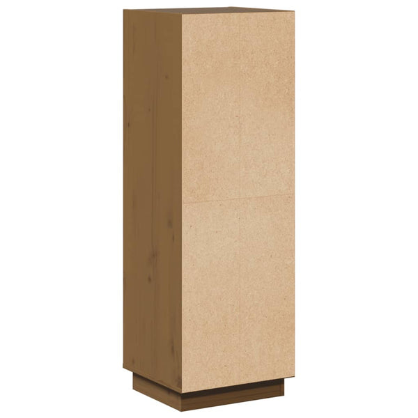 Honigbraunes Highboard Kiefer Massivholz 110cm