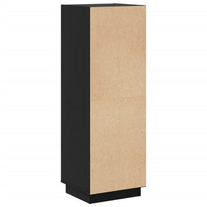 Schwarzes Highboard Kiefer Massivholz 37x34x110cm