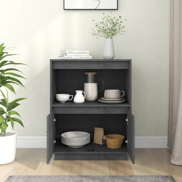 Graues Kiefer Sideboard 60x75 cm
