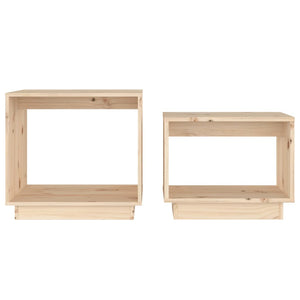 Satztische 2er Set Kiefer Massivholz