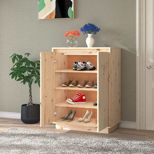 Massivholz Schuhschrank Kiefer 60x80 cm