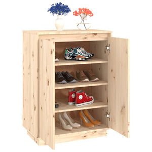 Massivholz Schuhschrank Kiefer 60x80 cm