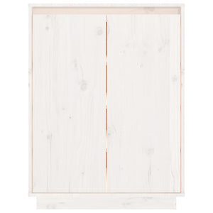 Weißer Schuhschrank Kiefer Massivholz 60cm
