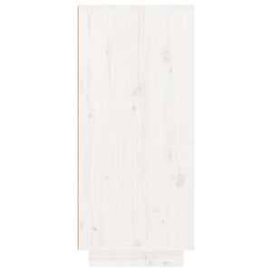 Weißer Schuhschrank Kiefer Massivholz 60cm