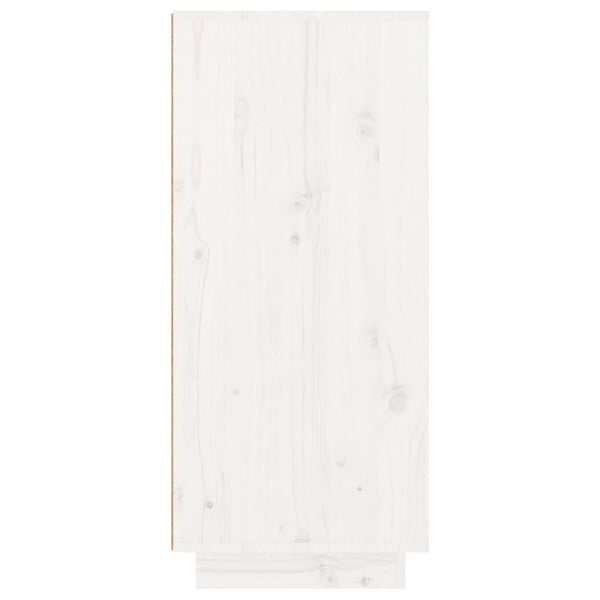 Weißer Schuhschrank Kiefer Massivholz 60cm