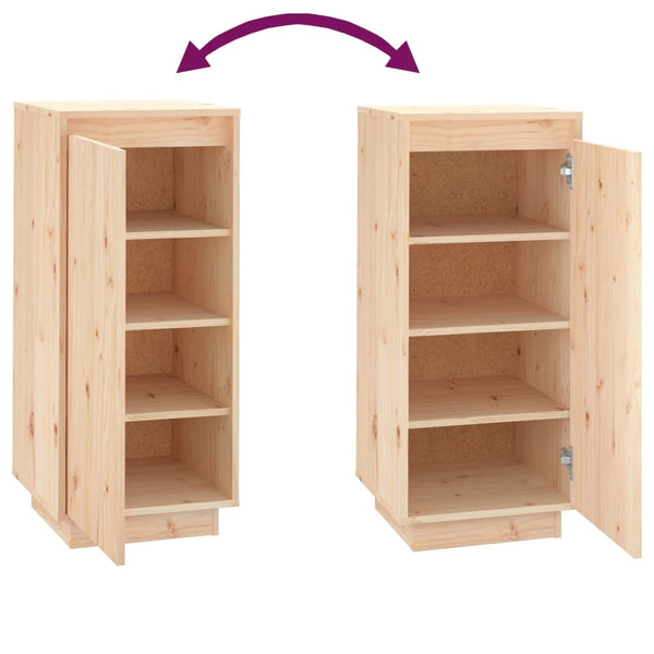 Massivholz Schuhschrank Kiefer 35x35x80cm