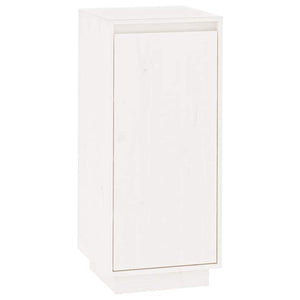 Weißer Schuhschrank Kiefer Massivholz 35x80cm