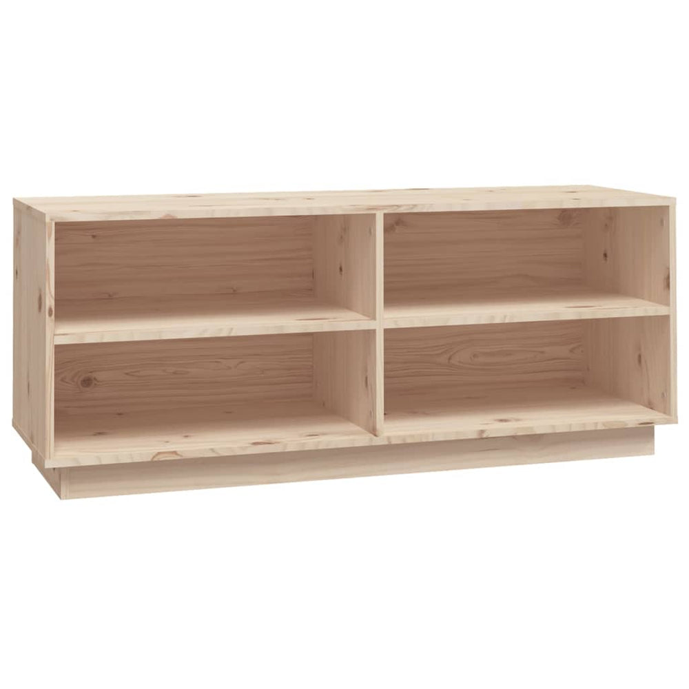 Massivholz Schuhregal Kiefer 110cm