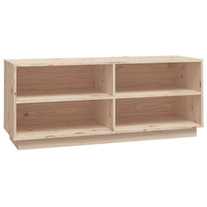Massivholz Schuhregal Kiefer 110cm