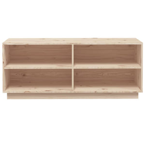 Massivholz Schuhregal Kiefer 110cm