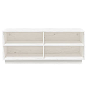 Weißes Schuhregal Kiefer Massivholz 110cm