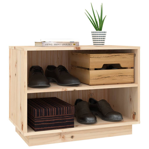 Massivholz Schuhregal Kiefer, 60cm