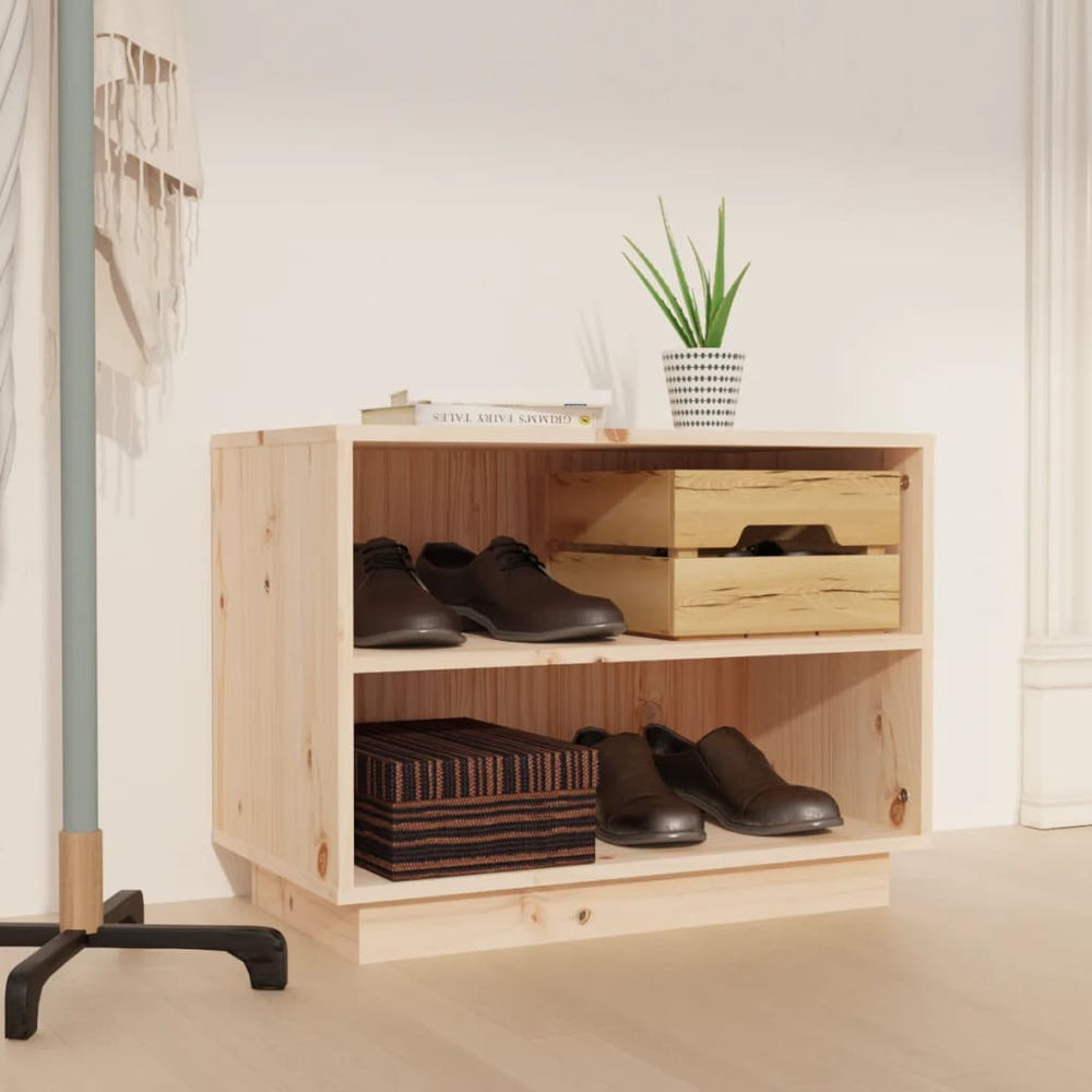 Massivholz Schuhregal Kiefer, 60cm