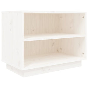 Weißer Schuhschrank Kiefer Massivholz 60 cm