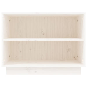 Weißer Schuhschrank Kiefer Massivholz 60 cm