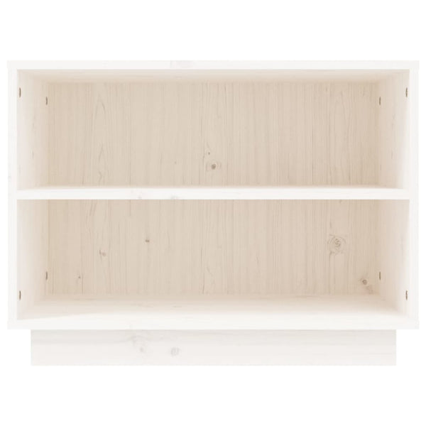 Weißer Schuhschrank Kiefer Massivholz 60 cm