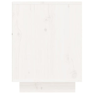 Weißer Schuhschrank Kiefer Massivholz 60 cm