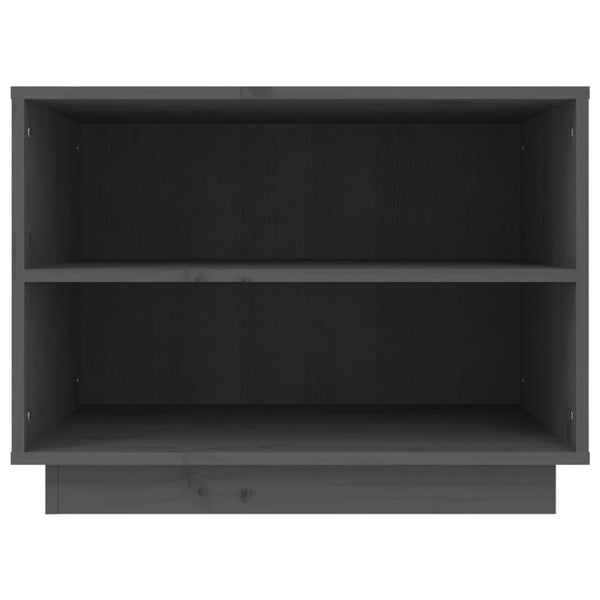 Grauer Schuhschrank Kiefer Massivholz 60cm