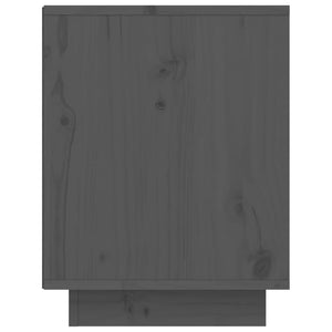Grauer Schuhschrank Kiefer Massivholz 60cm