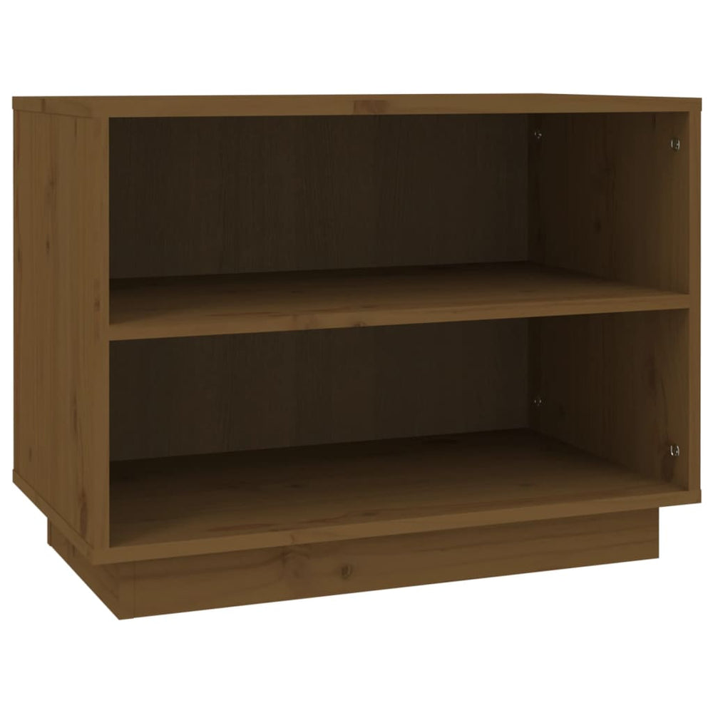 Honigbrauner Schuhschrank Kiefer Massivholz 60cm