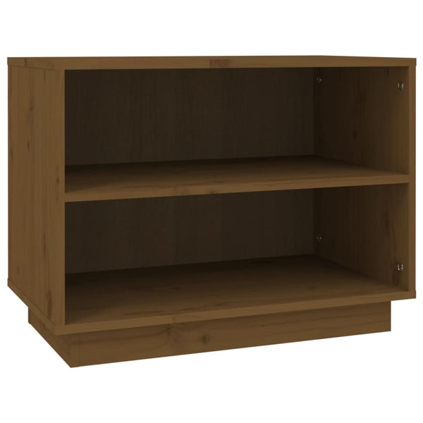 Honigbrauner Schuhschrank Kiefer Massivholz 60cm