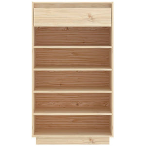 Massivholz Schuhregal Kiefer, 60x34x105 cm