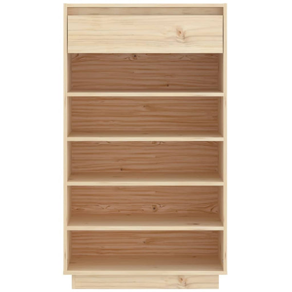 Massivholz Schuhregal Kiefer, 60x34x105 cm