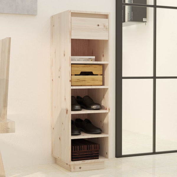 Massivholz Schuhregal Kiefer, 105 cm