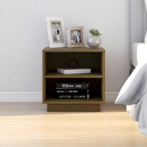 Nachttisch Honigbraun Kiefer Massivholz 40 cm