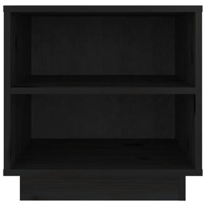Nachttische 2er Set Kiefer Schwarz 40x34x40cm
