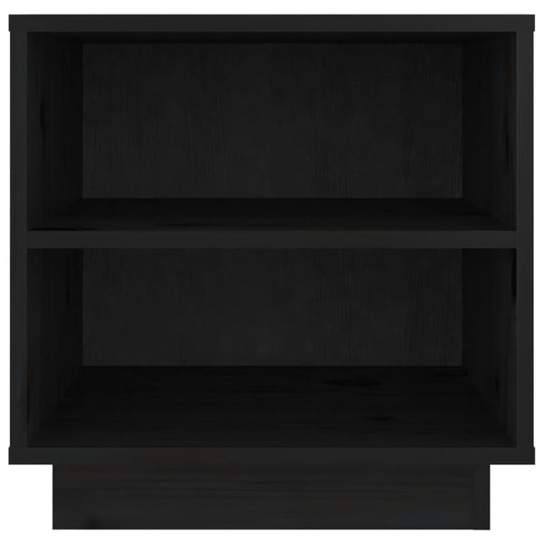 Nachttische 2er Set Kiefer Schwarz 40x34x40cm
