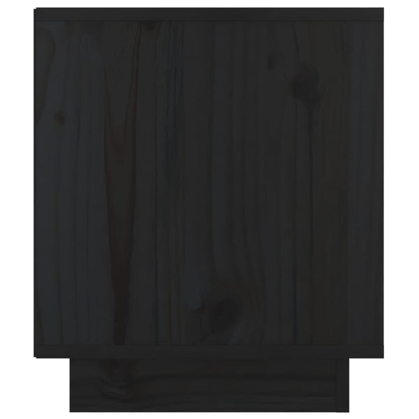 Nachttische 2er Set Kiefer Schwarz 40x34x40cm