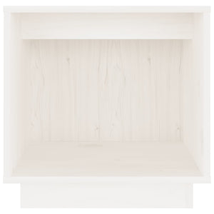 vidaXL Tables de chevet 2 pcs Blanc 40x30x40 cm Bois de pin massif