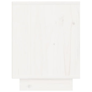 vidaXL Tables de chevet 2 pcs Blanc 40x30x40 cm Bois de pin massif