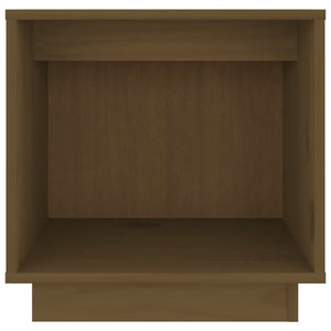 Nachttisch Honigbraun Kiefer Massivholz 40x40 cm