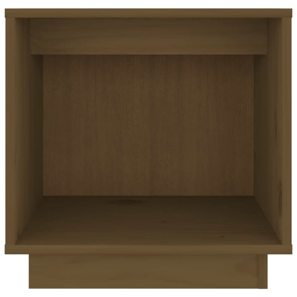 Nachttisch Honigbraun Kiefer Massivholz 40x40 cm