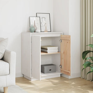 Weißes Kiefer Sideboard, 60 cm