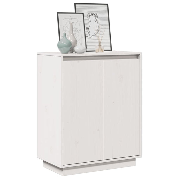 Weißes Kiefer Sideboard, 60 cm