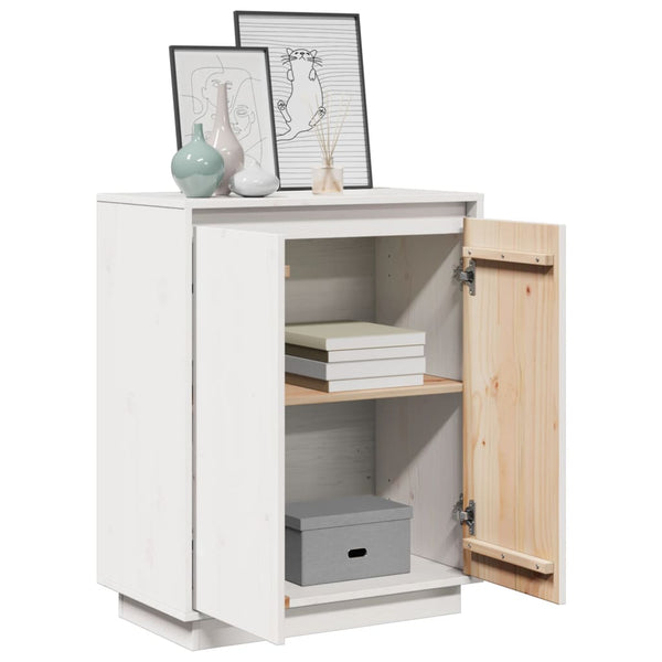 Weißes Kiefer Sideboard, 60 cm