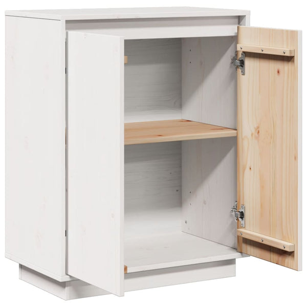 Weißes Kiefer Sideboard, 60 cm