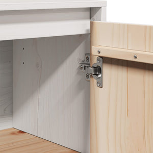 Weißes Kiefer Sideboard, 60 cm