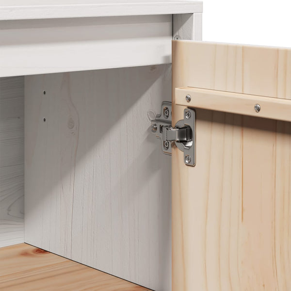 Weißes Kiefer Sideboard, 60 cm