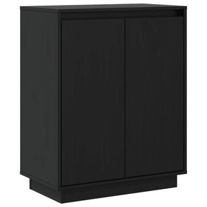 Schwarzes Kiefer Sideboard 60 cm