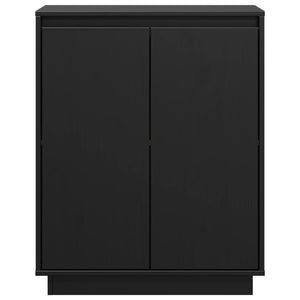 Schwarzes Kiefer Sideboard 60 cm