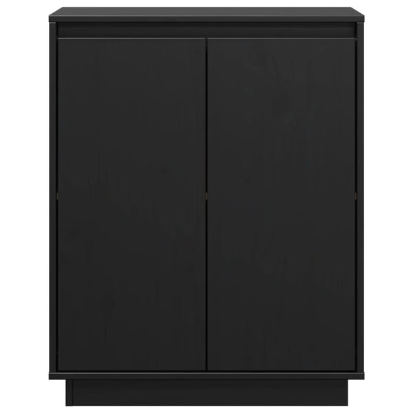 Schwarzes Kiefer Sideboard 60 cm