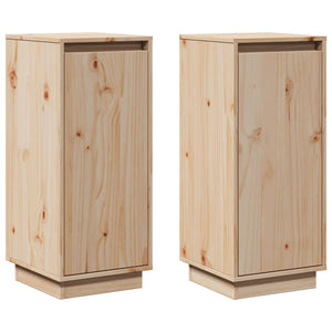 Sideboards Kiefer Massivholz 31,5x34x75cm, 2er Set