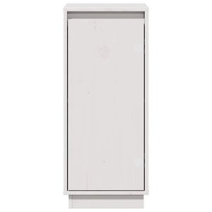 Weißes Kiefer Massivholz Sideboard 31,5x75 cm